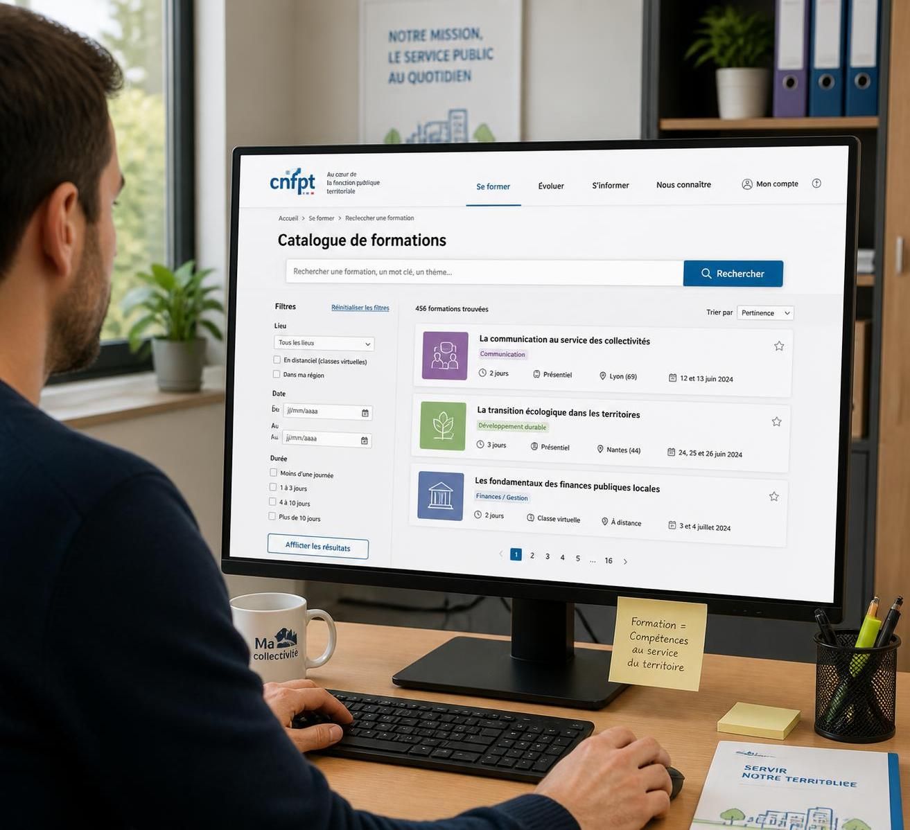 consultez le catalogue complet des formations du cnfpt et inscrivez-vous facilement en ligne pour développer vos compétences professionnelles.